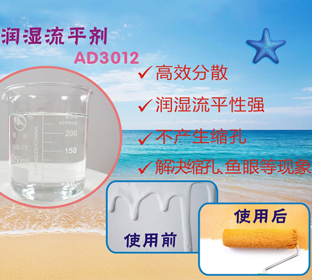 潤濕流平劑解決涂料潤濕、流平、解決縮孔魚眼現(xiàn)象的原理